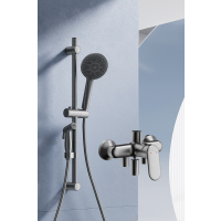 九牧(JOMOO)枪灰集成升降硅胶除垢三功能分体淋浴器喷枪款35324-592/HBS-1