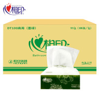 心相印(MindActUponMind) 100抽96包小方抽墨绿DT100