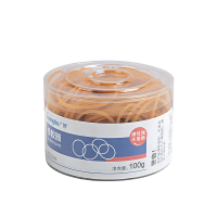 广博(GuangBo) WQT9544 100g 橡胶圈 1 盒 黄色