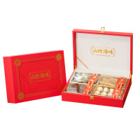 首鲜码头 干海鲜礼盒海味 过节送礼海参鲍鱼鱼胶干贝 四季平安