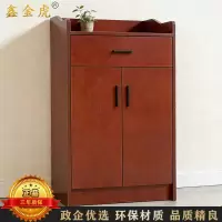 鑫金虎 简约现代餐边柜厨房储物柜北欧风碗柜家用茶水柜 红棕色60cm