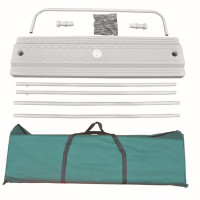 谋福 铁质加厚加重易拉宝展示架 x展架注水海报架子[豪华注水门型80*180cm]