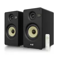 山水(SANSUI) S860家用环绕K歌影院音响 S860黑色哑光烤漆发烧式对箱+木架 大功率K歌音响套装