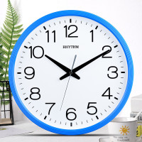 丽声(RHYTHM) 客厅时钟简约现代时尚 数字圆形钟表石英钟挂钟 CMG494NR04