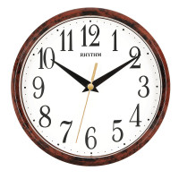 RHYTHM 丽声日本丽声挂钟 客厅卧室简约钟表装饰创意家用座挂一体石英钟 CMG890DR06