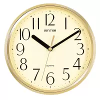 RHYTHM 丽声日本丽声挂钟 客厅卧室简约钟表装饰创意家用座挂一体石英钟 CMG890ER18