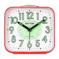 丽声(RHYTHM)低音闹钟贪睡闹铃 可爱卡通卧室床头石英钟表夜光学生儿童小闹钟 CRA629NR01