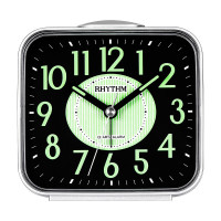 丽声(RHYTHM)低音闹钟贪睡闹铃 可爱卡通卧室床头石英钟表夜光学生儿童小闹钟 CRA629NR19