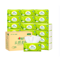 心相印云感100抽27包三层立体压花塑装面巾纸DT17100