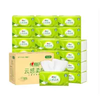 心相印云感100抽27包三层立体压花塑装面巾纸DT17100