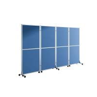 苏宁 质凡 办公室屏风隔断活动挡板可折叠移动(全板式)