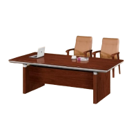 大央会议桌H-0224 2400W*1200D*760H 办公家具会议桌长方形大型长桌简约现代会议室洽谈桌