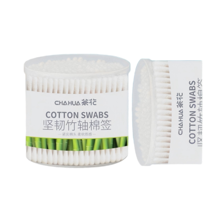 茶花300支坚韧竹轴棉签双头化妆清洁棉签G10004
