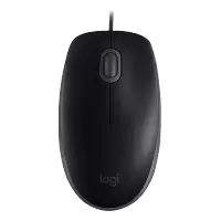 罗技(Logitech)M110 鼠标 有线鼠标 办公鼠标 轻音鼠标 对称鼠标 黑色 1个