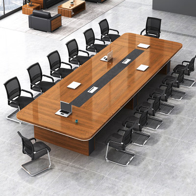 圣黎 加厚会议桌长桌培训桌椅组合办公桌5.0*1.5米会议桌