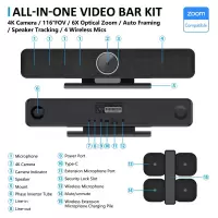 视频会议一体机4K超高清摄像头免驱5倍变焦电脑广角摄像头 TB5W