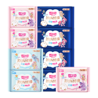 七度空间少女系列纯棉卫生巾外加超薄超长夜用41片装(275mm10片 245mm15片 338mm16片)