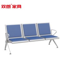 双朗 三人位排椅 L1102004 1750*650*780mm 浅蓝色 张