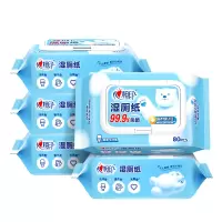 心相印 三重净湿厕纸80片5包家庭装 温和杀菌搭配 卷纸 新老包装随机发
