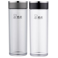 希诺塑料杯300ml金属杯盖轻便耐用XN-8088(颜色随机)