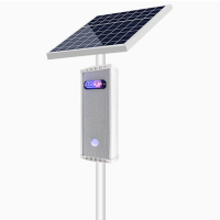 太阳能语音提示器 太阳能带爆闪灯+3米立杆