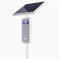 太阳能语音提示器 太阳能带爆闪灯+3米立杆