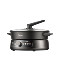 美的(Midea) 电火锅 钛雅灰 DHE30H4 1600W 分体 多功能 4.5L大容量