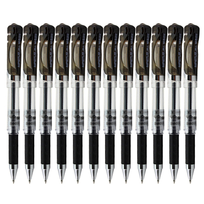 晨光(M&G)GP1111 拔盖中性笔 天空5号 黑 0.7mm (12支/盒) 2盒装