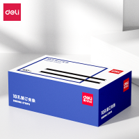 得力(deli)装订夹条压条 装订耗材100根/盒 黑色 3829夹条 15mm(可装订110张)