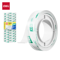 得力30011易撕型文具胶带12mm*14y*38um(高透)卷