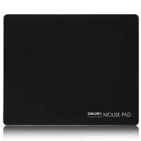 得力鼠标垫 耐磨防滑橡胶材质鼠标垫 办公防滑垫 游戏鼠标垫 键盘桌垫 黑色耐磨 3692