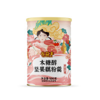谷益丰 藕粉速溶水果坚果藕粉 木糖醇坚果藕粉羹G2*2 500g*2罐