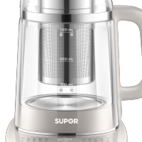 苏泊尔(SUPOR)双层防烫壶体.316L不锈钢材质5段调温24小时预约养生壶SW-15Y20
