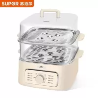 苏泊尔电蒸锅ZN23FK30家用电锅大容量可视电煮锅电蒸箱蒸包子锅多功能锅 9.3升大容量