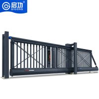 启功智能悬浮门铝合金电动悬空平开门电动大门每米QG-JZXFM17