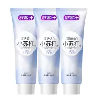 舒客+脱渍净白牙膏160克(深洁炫白)(新老包装随机发货)* 3