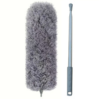 静电除尘掸可伸缩加长鸡毛掸子2.8米可水洗弯曲除尘毯清洁神器