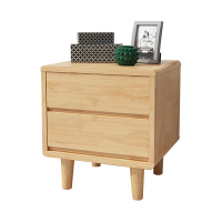 中豫鑫泽 ZYXZ4030704实木床头柜简约床边柜子收纳柜储物柜 直脚双抽款