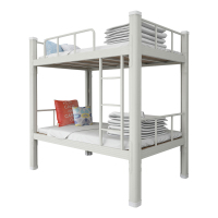 中豫鑫泽 ZYXZ4032612钢制型材床双层床上下铺学生公寓床双人床1200宽白