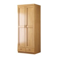 中豫鑫泽 ZYXZ4022714中式实木衣柜对开二门衣柜卧室收纳大衣橱 海棠色