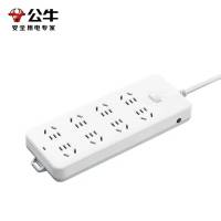 公牛插座/B5系列 带儿童保护门/新国标插座/排插(8位)总控5米(新国标过载保护)B5080 替代款 217 5米