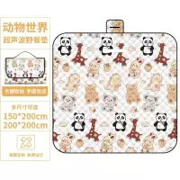 超声波野餐垫防潮垫户外露营防水草坪帐篷野餐布便携加厚地垫批发