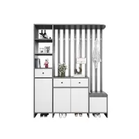 苏宁 质凡 现代简约隔断屏风柜门厅玄关鞋柜/ZF-XGG056/1400*300*2000mm