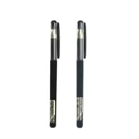 晨光(M&G)A4002黑金系列中性笔全针管碳素黑色磨砂杆考试水笔办公签字笔 0.5黑色12支装