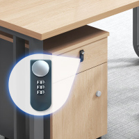 质凡简约现代钢木办公桌1200*600*40cm可拆装定制设计