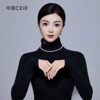 Cmierf Kuect(中国CKIR)奶黄色天然珍珠项链925银CKIR-Z92519