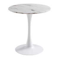 中豫鑫泽ZYXZ-VC4120107 圆桌小户型家用桌简约接待洽谈桌 大理石台面