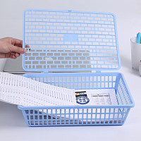 晨光创意多用途办公文具盒大容量桌面整理收纳笔筒分层设计防滑静音