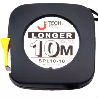捷科(JETECH)SPL10-10N钢卷尺测量工具盒式卷尺高精度盒尺距离测量加厚耐磨10m
