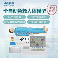 欣曼科教 高级全身心肺复苏模拟人 全自动医学教学急救人体模型 CPR人工呼吸心脏按压训练模型XM-CPR497